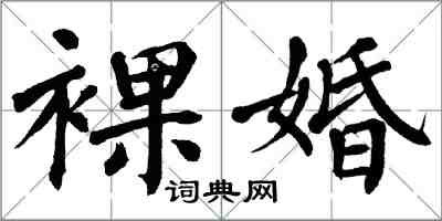 翁闓運裸婚楷書怎么寫