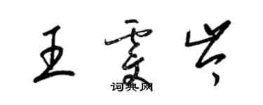 梁錦英王雯岑草書個性簽名怎么寫