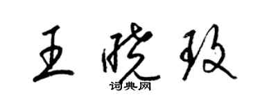 梁錦英王曉玫草書個性簽名怎么寫