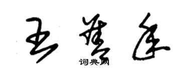 朱錫榮王善年草書個性簽名怎么寫