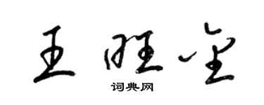 梁錦英王旺金草書個性簽名怎么寫