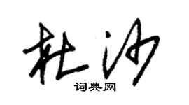 朱錫榮杜沙草書個性簽名怎么寫