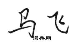 駱恆光馬飛行書個性簽名怎么寫