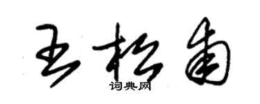 朱錫榮王松甫草書個性簽名怎么寫