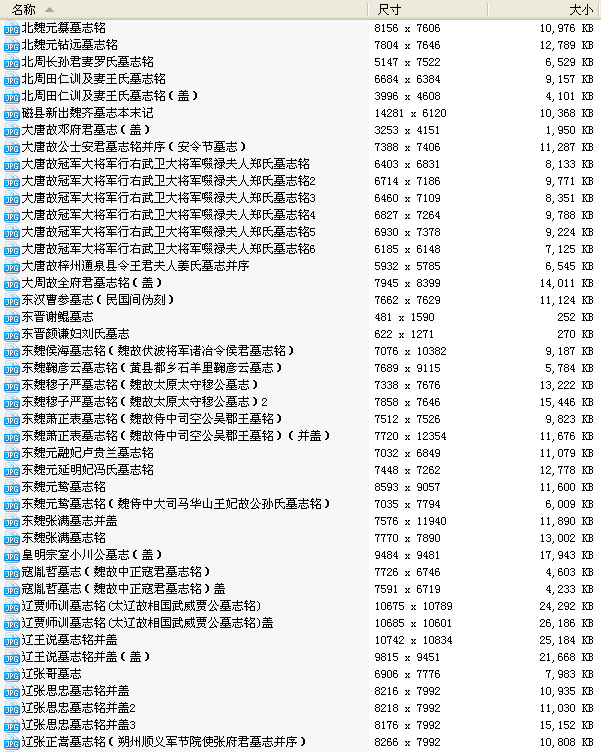 500種碑刻、墓志銘、造像記和摩崖石刻打包下載