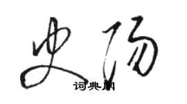 駱恆光史陽草書個性簽名怎么寫