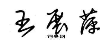 朱錫榮王展萍草書個性簽名怎么寫