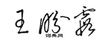 駱恆光王盼霞草書個性簽名怎么寫