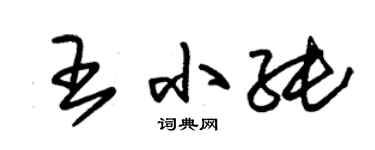 朱錫榮王小純草書個性簽名怎么寫