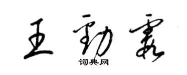 梁錦英王勁霞草書個性簽名怎么寫