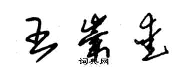 朱錫榮王崇愛草書個性簽名怎么寫