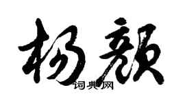 胡問遂楊顏行書個性簽名怎么寫