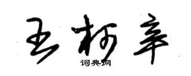 朱錫榮王柯辛草書個性簽名怎么寫