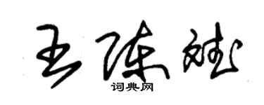 朱錫榮王陳斌草書個性簽名怎么寫