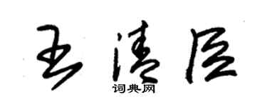 朱錫榮王清臣草書個性簽名怎么寫