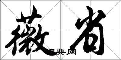 胡問遂薇省行書怎么寫