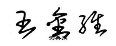 朱錫榮王金維草書個性簽名怎么寫