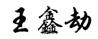 胡問遂王鑫劫行書個性簽名怎么寫