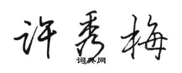 駱恆光許秀梅行書個性簽名怎么寫