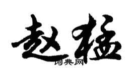 胡問遂趙猛行書個性簽名怎么寫
