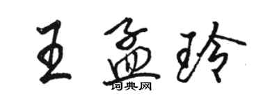 駱恆光王孟玲行書個性簽名怎么寫