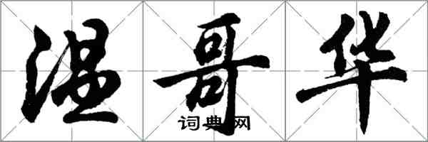 胡問遂溫哥華行書怎么寫