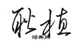 駱恆光耿植草書個性簽名怎么寫