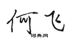 駱恆光何飛行書個性簽名怎么寫