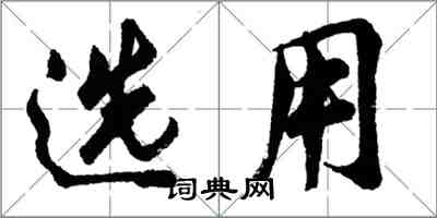 胡問遂選用行書怎么寫