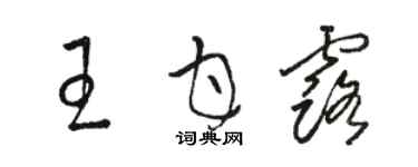 駱恆光王甘露草書個性簽名怎么寫