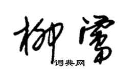 朱錫榮柳鶯草書個性簽名怎么寫