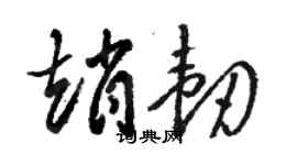 駱恆光趙韌草書個性簽名怎么寫