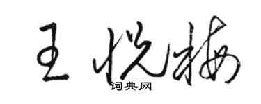 駱恆光王悅梅草書個性簽名怎么寫