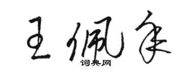 駱恆光王佩年草書個性簽名怎么寫