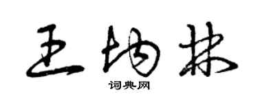 曾慶福王均林草書個性簽名怎么寫