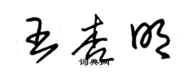 朱錫榮王杏明草書個性簽名怎么寫