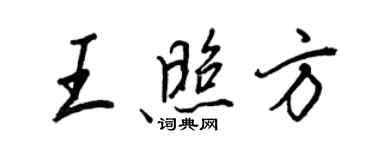 王正良王照方行書個性簽名怎么寫