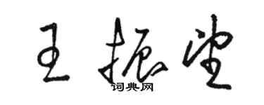 駱恆光王振望草書個性簽名怎么寫