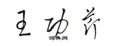 駱恆光王功芹草書個性簽名怎么寫