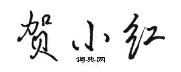 駱恆光賀小紅行書個性簽名怎么寫