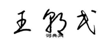 梁錦英王朝民草書個性簽名怎么寫