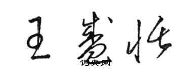 駱恆光王盛恬草書個性簽名怎么寫