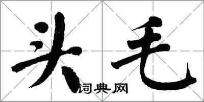 翁闓運頭毛楷書怎么寫