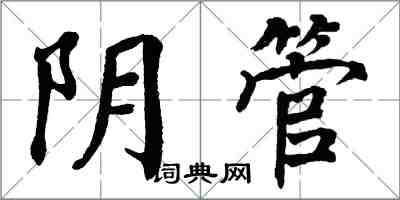 翁闓運陰管楷書怎么寫