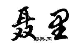 胡問遂聶里行書個性簽名怎么寫