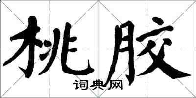 翁闓運桃膠楷書怎么寫