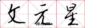 文元星怎么寫好看
