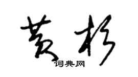 朱錫榮黃杉草書個性簽名怎么寫
