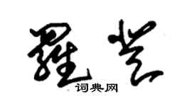 朱錫榮羅登草書個性簽名怎么寫