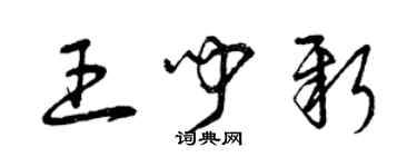 曾慶福王聞新草書個性簽名怎么寫